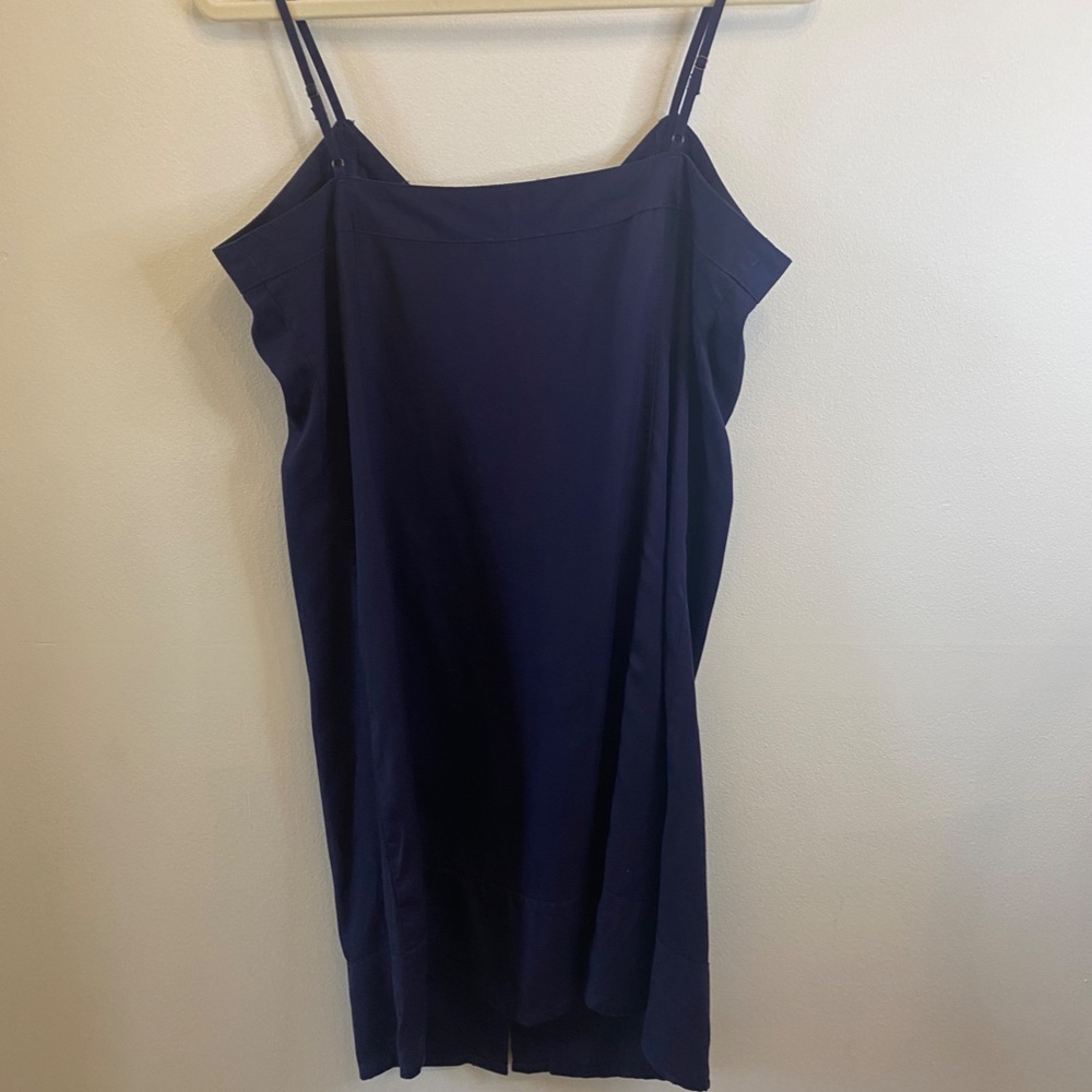 Spagetti strap dark blue Vince Cumuto mini sundress - Picture 4 of 4